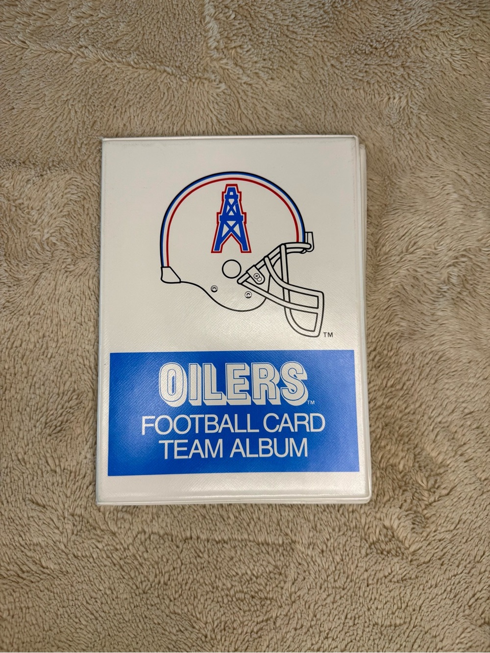 Vintage 90s Houston Oilers Card Team Album